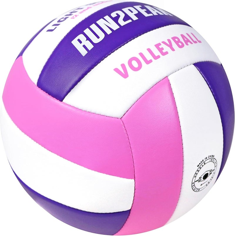 RUN2PEAK Light Soft Volleyball - Light Volleyball Designed for Beginners Kids Youth Teen - Lightweight Volleyballs for Indoor Outdoor Beach Backyard Official Size 5 Training Volley Ball - Image 3